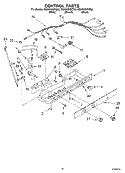 CONTROL Diagram and Parts List for GD5NHGXKT02  Whirlpool Refrigerator
