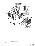 CABINET Diagram and Parts List for ACM072XX0  Whirlpool Air Conditioner