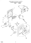 Part Location Diagram of 2180356 Whirlpool Front Cover Overlay