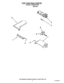 TOP VENTING PARTS Diagram and Parts List for KGSS907XSP01  KitchenAid Range