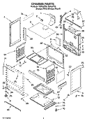 CHASSIS PARTS Diagram and Parts List for TGP305TT0  Estate Range