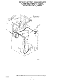 DRYER SUPPORT AND WASHER CABINET HA Diagram and Parts List for LT5000XSW3  Whirlpool Washer Dryer Combo