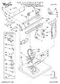 TOP AND CONSOLE, LIT/OPTIONAL Diagram and Parts List for LGQ8857HQ0  Whirlpool Dryer