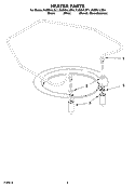 HEATER PARTS Diagram and Parts List for KUDI01ILBS1  KitchenAid Dishwasher