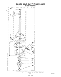 BRAKE AND DRIVE TUBE Diagram and Parts List for CA2452XSW1  Whirlpool Washer