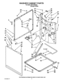 WASHER CABINET PARTS Diagram and Parts List for WGT3300XQ1  Whirlpool Washer Dryer Combo