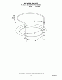HEATER PARTS Diagram and Parts List for 7DU1100XTSQ1  Whirlpool Dishwasher