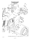 SECTION Diagram and Parts List for LE6880XSW0  Whirlpool Dryer