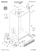 CABINET, LITERATURE Diagram and Parts List for TS25AEXHW00  Estate Refrigerator