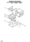 INTERNAL OVEN PARTS Diagram and Parts List for KESK901SSS00  KitchenAid Range