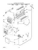 ICEMAKER, OPTIONAL Diagram and Parts List for KSRS25QGWH05  KitchenAid Refrigerator