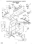 CONTROLS AND REAR PANEL Diagram and Parts List for 7LSP8244BN0  Whirlpool Washer