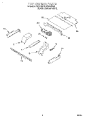 TOP VENTING, OPTIONAL Diagram and Parts List for RBD276PDQ6  Whirlpool Wall Oven