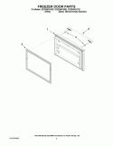 FREEZER DOOR PARTS Diagram and Parts List for GX2SHBXVY02  Whirlpool Refrigerator