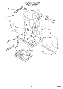FRAME Diagram and Parts List for TC8700XBP0  Whirlpool Trash Compactor