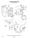 DISPENSER FRONT Diagram and Parts List for KSRF22DTWH00  KitchenAid Refrigerator