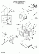 UPPER UNIT PARTS Diagram and Parts List for KSSO48FTX03  KitchenAid Refrigerator
