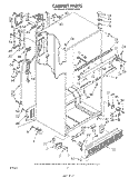 CABINET Diagram and Parts List for ET20VKXSW00  Whirlpool Refrigerator