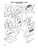 AIR FLOW AND CONTROL Diagram and Parts List for ACE124XX0  Whirlpool Air Conditioner
