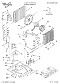 UNIT, LITERATURE Diagram and Parts List for ACQ184XJ0  Whirlpool Air Conditioner