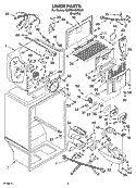 Part Location Diagram of 2187634 Whirlpool HARNS-WIRE