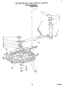 UPPER WASH AND RINSE Diagram and Parts List for KUDA23SY2  KitchenAid Dishwasher