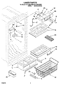LINER PARTS Diagram and Parts List for EL7JWKLMQ02  Whirlpool Refrigerator