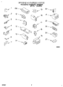 WIRING HARNESS Diagram and Parts List for LSR6233DN0  Whirlpool Washer
