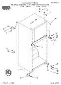 CABINET Diagram and Parts List for RT14DKYFW00  Roper Refrigerator