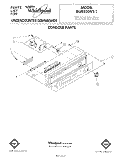 CONSOLE Diagram and Parts List for DU8500XT1  Whirlpool Dishwasher