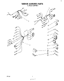 WIRING HARNESS Diagram and Parts List for RJM75001  Whirlpool Microwave