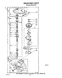 GEARCASE Diagram and Parts List for AX5133VL0  Whirlpool Washer