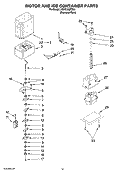 MOTOR AND ICE CONTAINER PARTS Diagram and Parts List for KSSC36QTS00  KitchenAid Refrigerator