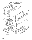 SECTION Diagram and Parts List for FGP310YL1  Roper Range