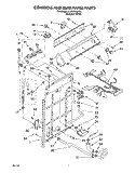 CONTROLS AND REAR PANEL Diagram and Parts List for 4LBR7255AQ0  Whirlpool Washer