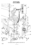 DRIVE Diagram and Parts List for LA7500XKW0  Whirlpool Washer