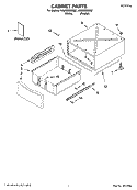 CABINET PARTS Diagram and Parts List for XAMC892MQ2  Whirlpool Laundry Accessories