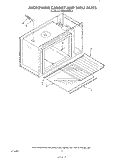 MICROWAVE CABINET AND SHELF Diagram and Parts List for KEMI300VBL3  KitchenAid Microwave Oven Combo