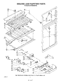 BREAKER AND PARTITION Diagram and Parts List for KTRF22MSTOY0  Whirlpool Refrigerator