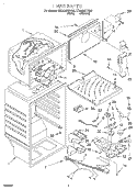 LINER Diagram and Parts List for ET20GMXFN00  Whirlpool Refrigerator
