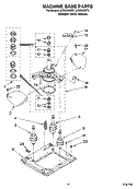 MACHINE BASE PARTS Diagram and Parts List for LTE5243DQ5  Whirlpool Washer Dryer Combo