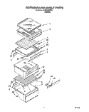 REFRIGERATOR SHELF Diagram and Parts List for 3XARG485WP01  Whirlpool Refrigerator