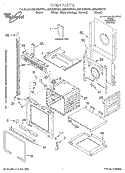 OVEN, LITERATURE Diagram and Parts List for GMC305PDS4  Whirlpool Microwave Oven Combo