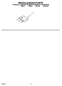 MISCELLANEOUS PARTS OPTIONAL PARTS (NOT INCLUDED) Diagram and Parts List for DUL300XTLQ1  Whirlpool Dishwasher