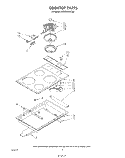 COOK TOP Diagram and Parts List for KEDS100SCB0  KitchenAid Range