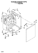 WASHER CABINET PARTS Diagram and Parts List for YLTE5243DQ4  Whirlpool Washer Dryer Combo