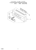 CONTROL PANEL PARTS Diagram and Parts List for YKEBS278DW6  KitchenAid Wall Oven