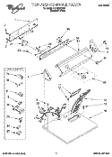 TOP AND CONSOLE, LIT/OPTIONAL Diagram and Parts List for LGT5624DQ0  Whirlpool Dryer