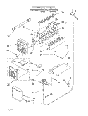 ICE MAKER Diagram and Parts List for 4KSRS25QFA02  KitchenAid Refrigerator