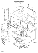CHASSIS PARTS Diagram and Parts List for TGP302LW1  Estate Range